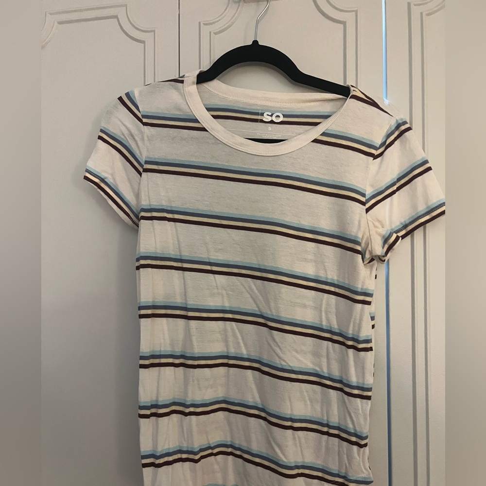 SO Multicolor Striped Tee